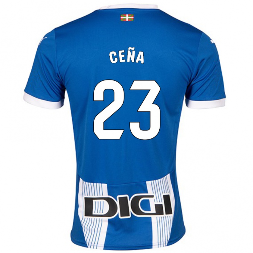 Kandiny Gyermek Marcos Ceña #23 Kék Hazai Jersey 2024/25 Mez Póló Ing