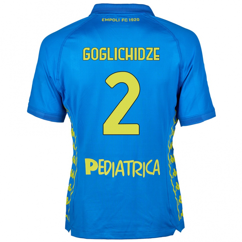 Kandiny Gyermek Saba Goglichidze #2 Kék Hazai Jersey 2024/25 Mez Póló Ing