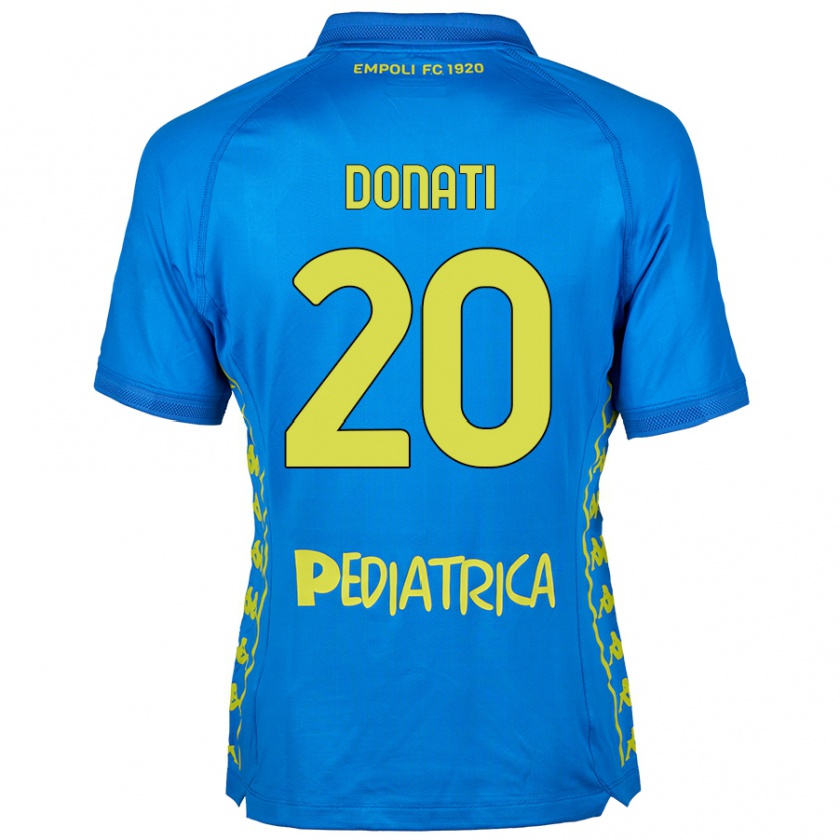 Kandiny Gyermek Francesco Donati #20 Kék Hazai Jersey 2024/25 Mez Póló Ing