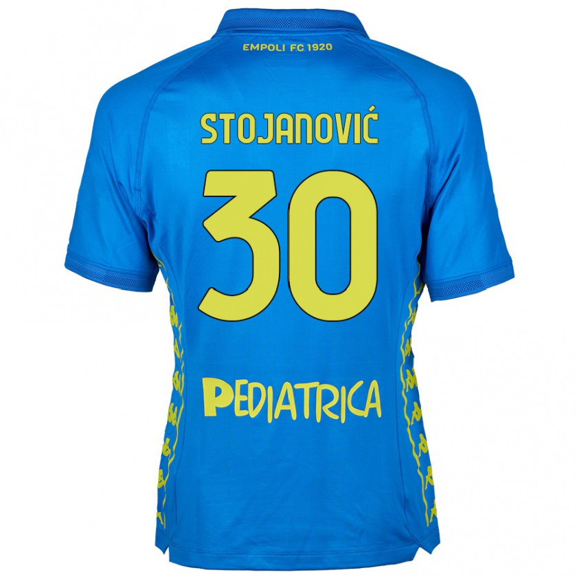 Kandiny Gyermek Petar Stojanović #30 Kék Hazai Jersey 2024/25 Mez Póló Ing