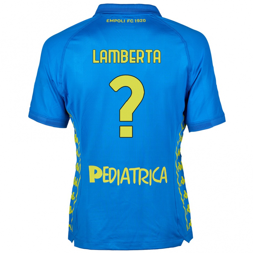 Kandiny Gyermek Cristian Lamberta #0 Kék Hazai Jersey 2024/25 Mez Póló Ing