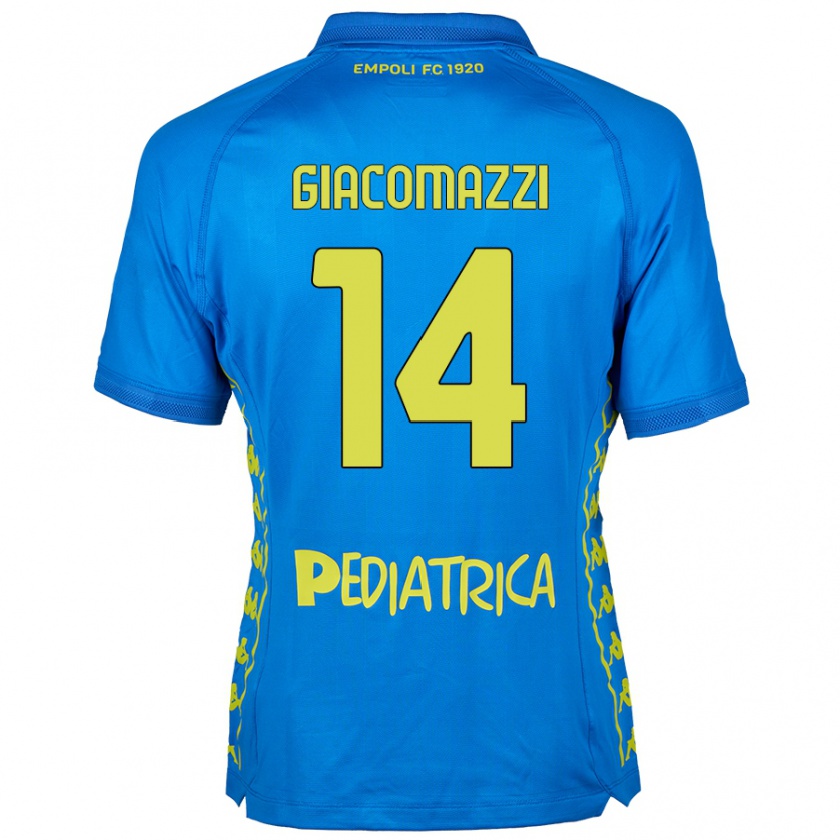 Kandiny Gyermek Sebastián Giacomazzi #14 Kék Hazai Jersey 2024/25 Mez Póló Ing