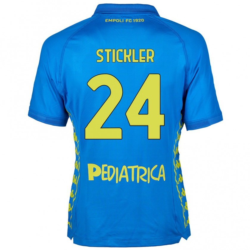 Kandiny Gyermek Mateo Stickler #24 Kék Hazai Jersey 2024/25 Mez Póló Ing