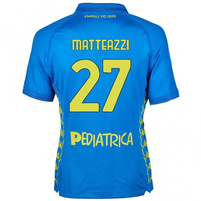 Kandiny Gyermek Ernesto Matteazzi #27 Kék Hazai Jersey 2024/25 Mez Póló Ing