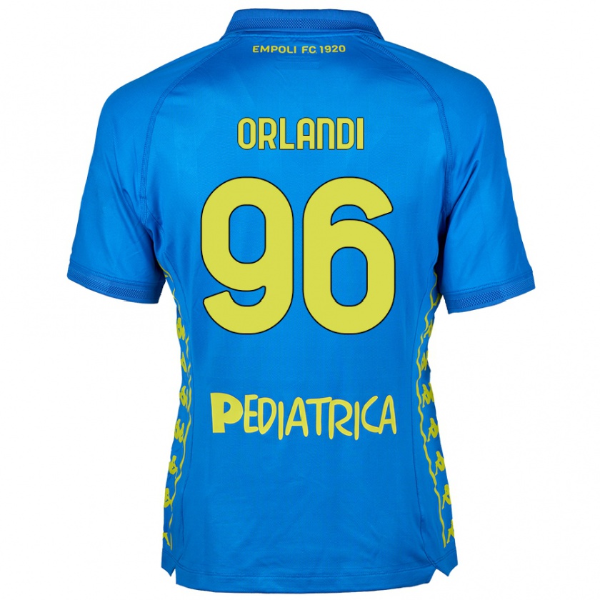 Kandiny Gyermek Andrea Orlandi #96 Kék Hazai Jersey 2024/25 Mez Póló Ing