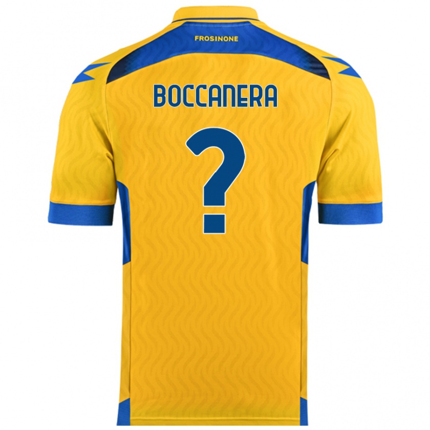 Kandiny Gyermek Alessio Boccanera #0 Sárga Hazai Jersey 2024/25 Mez Póló Ing