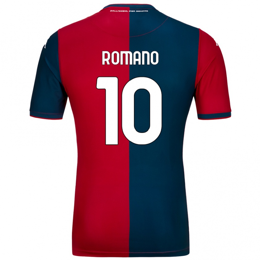 Kandiny Gyermek Marco Romano #10 Piros Sötétkék Hazai Jersey 2024/25 Mez Póló Ing