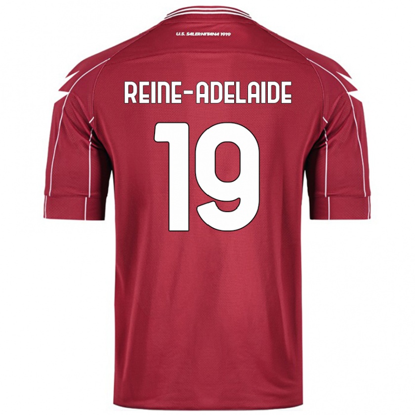 Kandiny Gyermek Jeff Reine-Adélaïde #19 Burgundia Hazai Jersey 2024/25 Mez Póló Ing