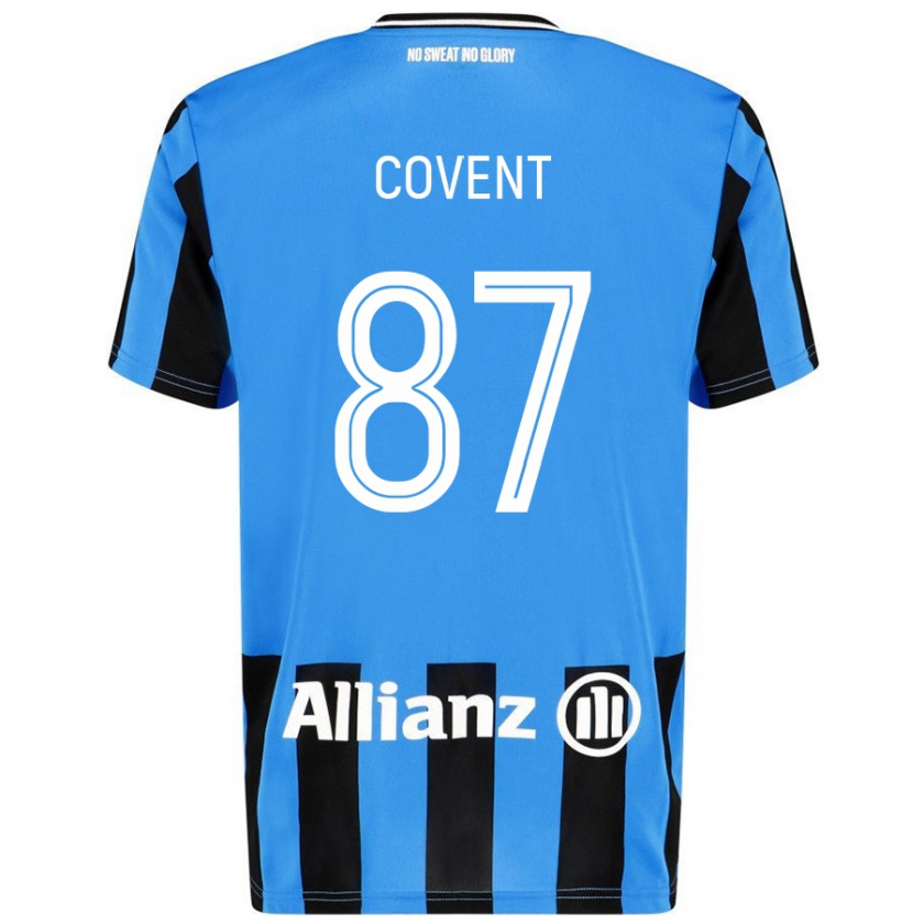 Kandiny Gyermek Jorijn Covent #87 Égszínkék Fekete Hazai Jersey 2024/25 Mez Póló Ing