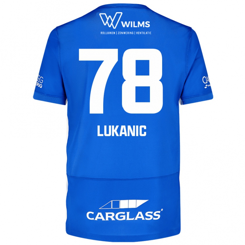 Kandiny Gyermek Luka Lukanic #78 Kék Hazai Jersey 2024/25 Mez Póló Ing