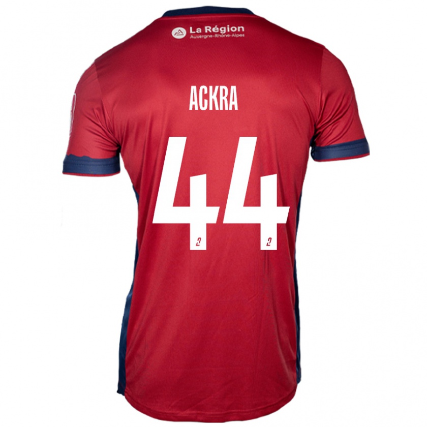 Kandiny Gyermek Allan Ackra #44 Világos Bordó Hazai Jersey 2024/25 Mez Póló Ing