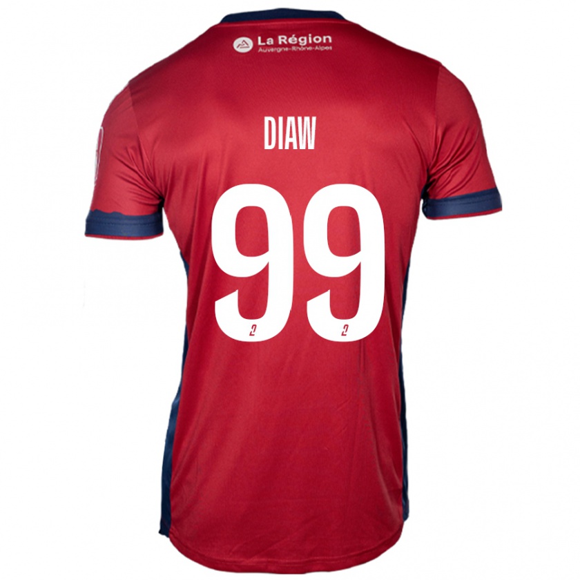 Kandiny Gyermek Mory Diaw #99 Világos Bordó Hazai Jersey 2024/25 Mez Póló Ing