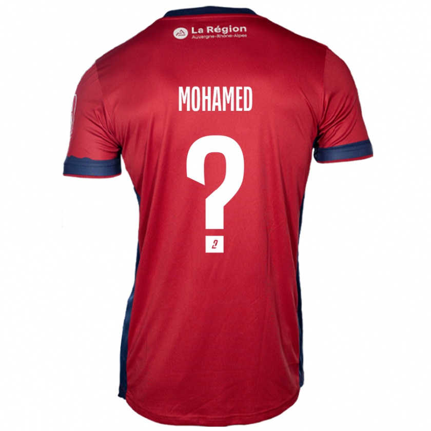 Kandiny Gyermek Yassine Mohamed #0 Világos Bordó Hazai Jersey 2024/25 Mez Póló Ing