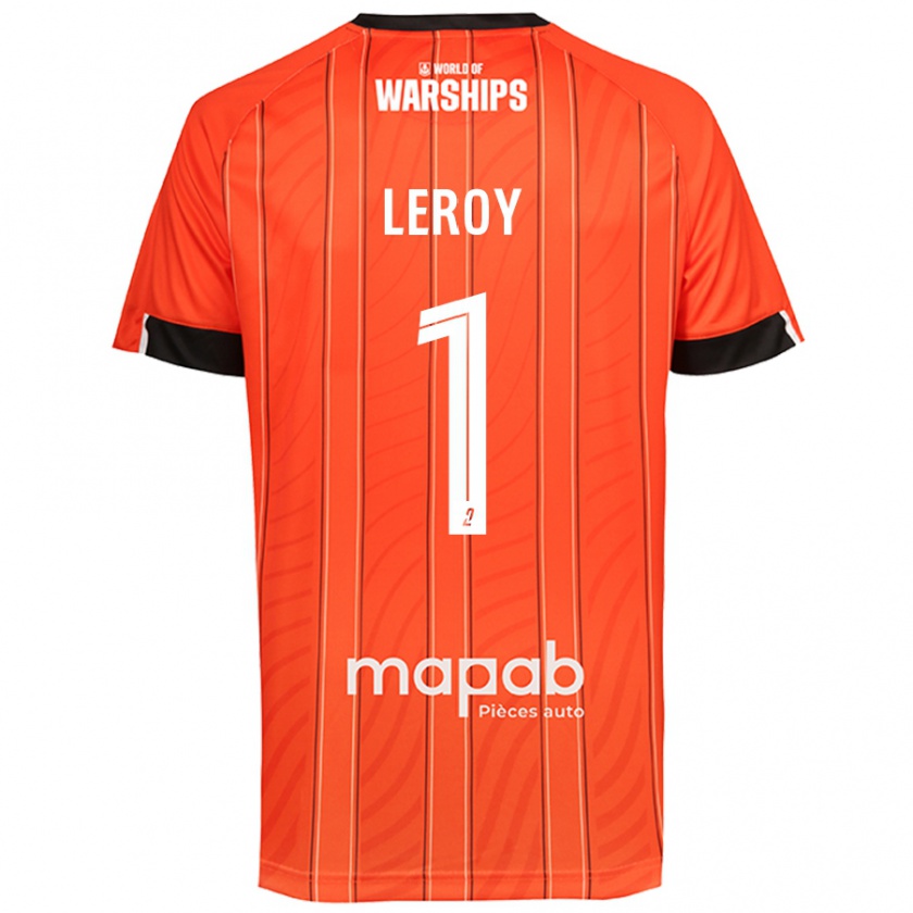 Kandiny Gyermek Benjamin Leroy #1 Narancs Hazai Jersey 2024/25 Mez Póló Ing