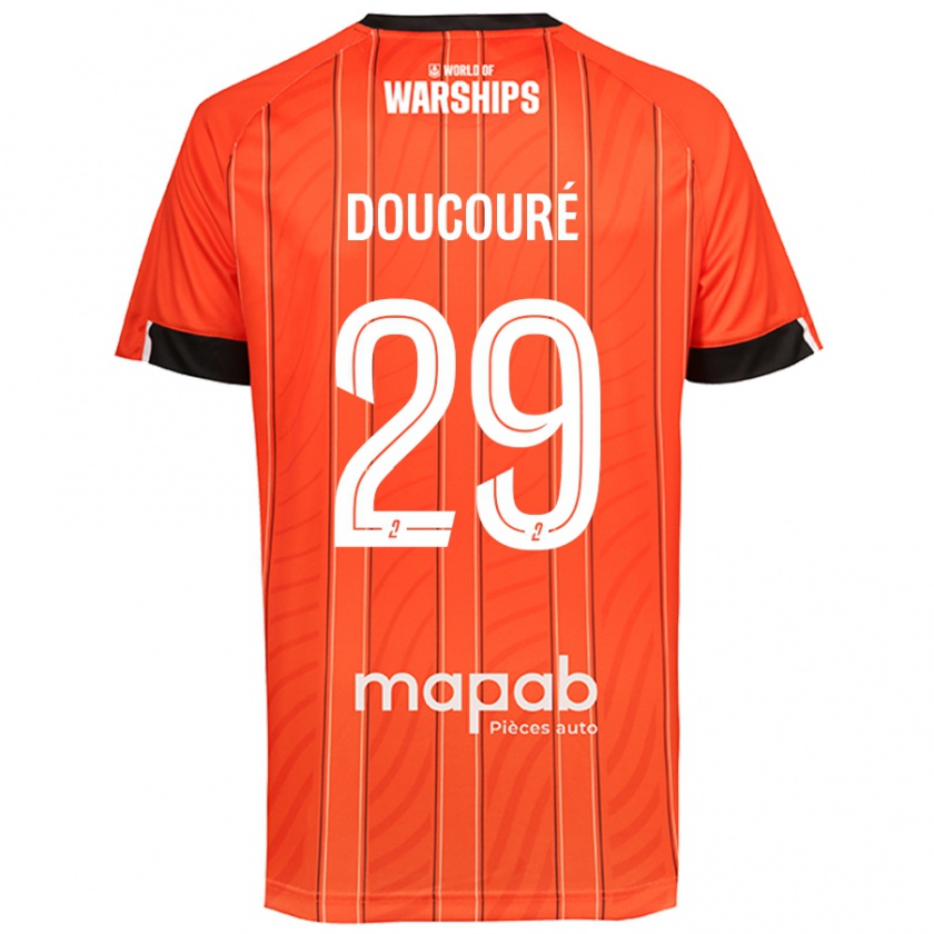 Kandiny Gyermek Siriné Doucouré #29 Narancs Hazai Jersey 2024/25 Mez Póló Ing