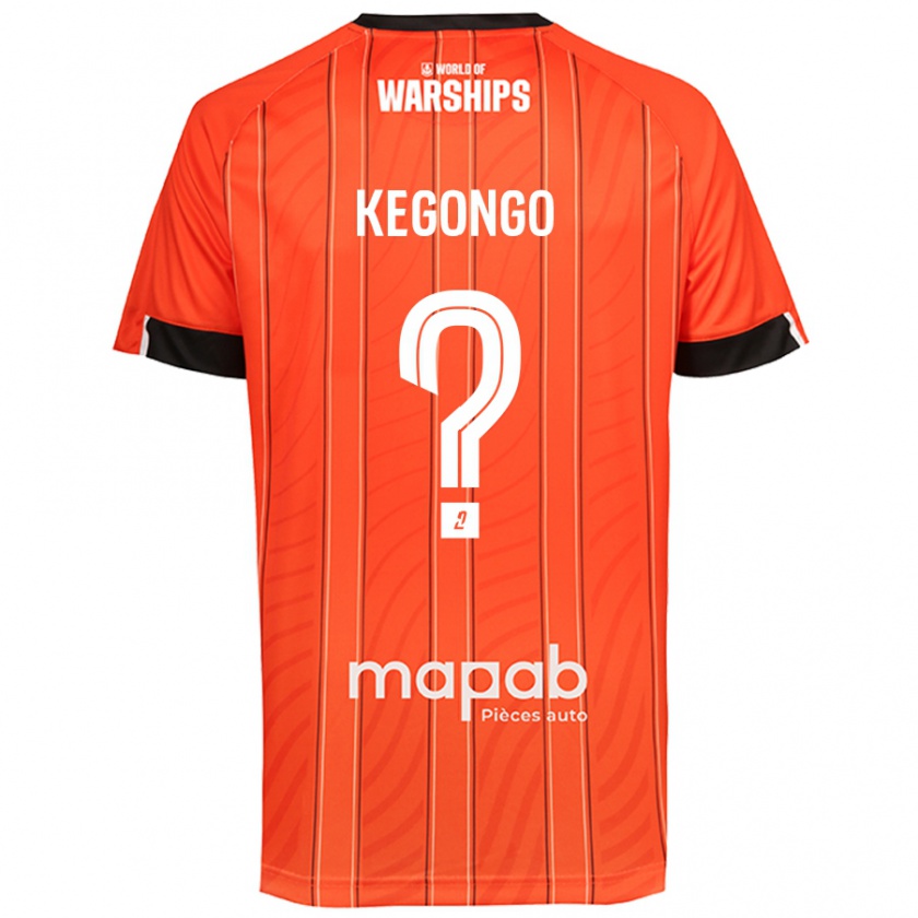 Kandiny Gyermek Clarence Kegongo #0 Narancs Hazai Jersey 2024/25 Mez Póló Ing