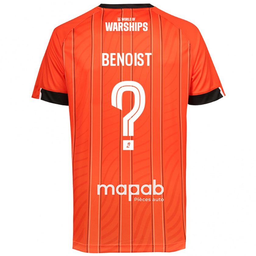 Kandiny Gyermek Baptiste Benoist #0 Narancs Hazai Jersey 2024/25 Mez Póló Ing