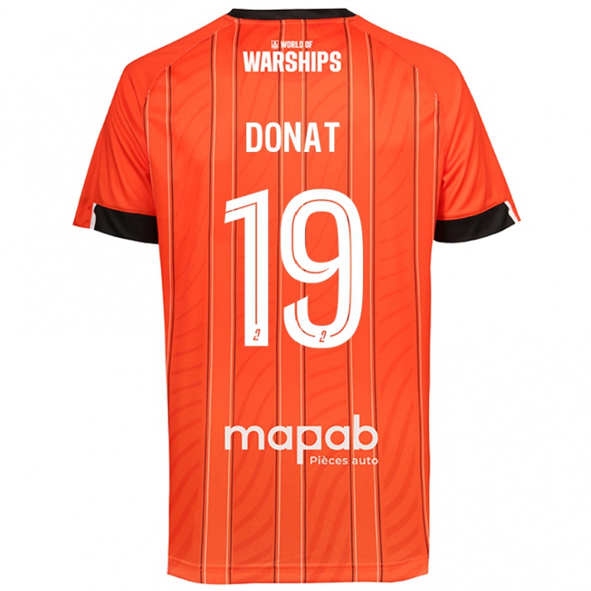 Kandiny Gyermek Noa Donat #19 Narancs Hazai Jersey 2024/25 Mez Póló Ing