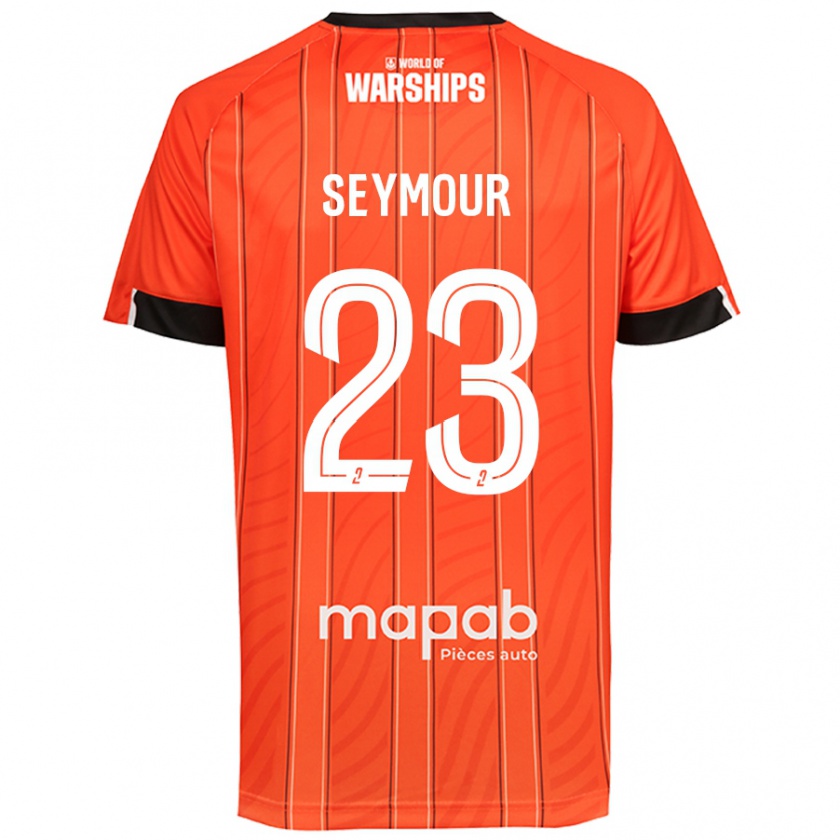 Kandiny Gyermek Brice Seymour #23 Narancs Hazai Jersey 2024/25 Mez Póló Ing