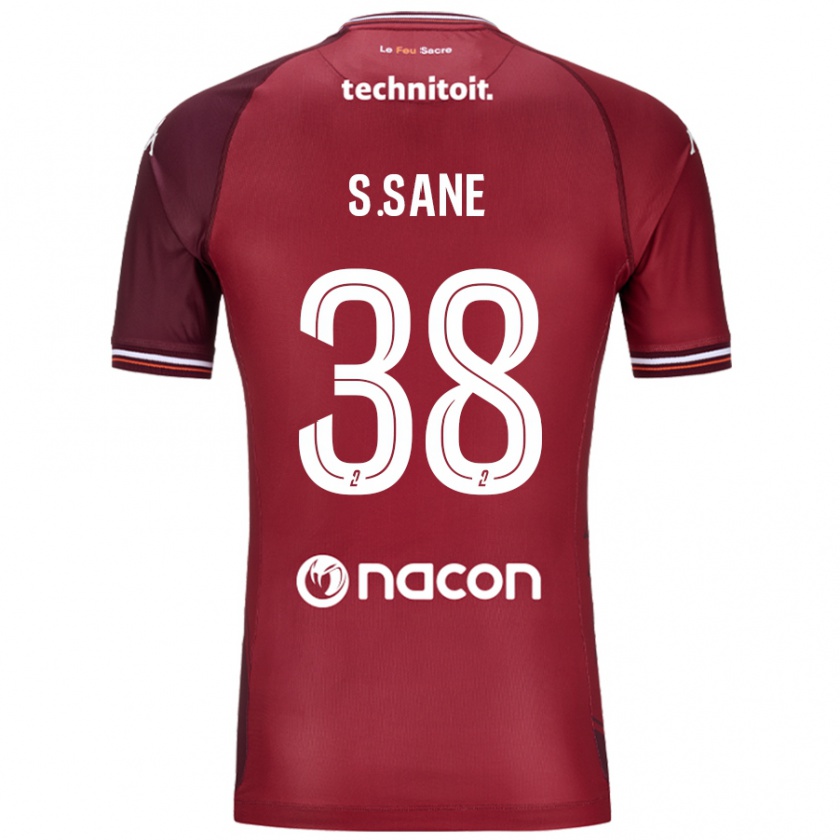 Kandiny Gyermek Sadibou Sané #38 Piros Granata Hazai Jersey 2024/25 Mez Póló Ing