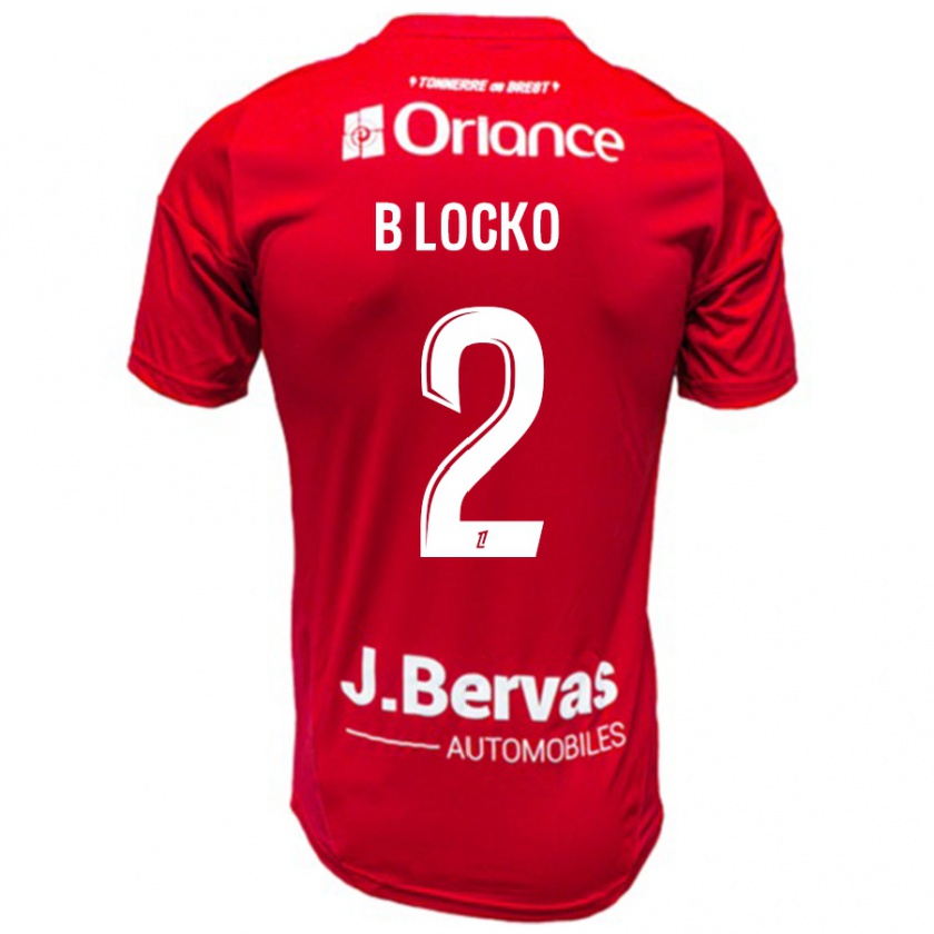 Kandiny Gyermek Bradley Locko #2 Piros Fehér Hazai Jersey 2024/25 Mez Póló Ing