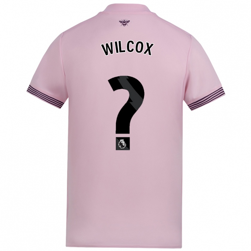 Kandiny Gyermek Max Wilcox #0 Rózsaszín Idegenbeli Jersey 2024/25 Mez Póló Ing