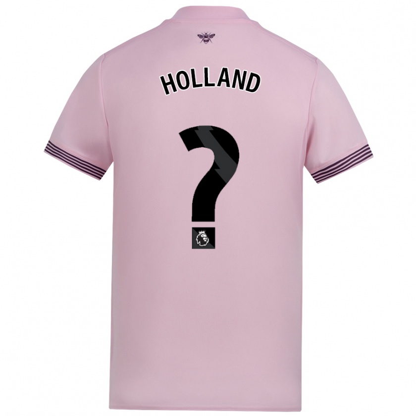 Kandiny Gyermek Isaac Holland #0 Rózsaszín Idegenbeli Jersey 2024/25 Mez Póló Ing