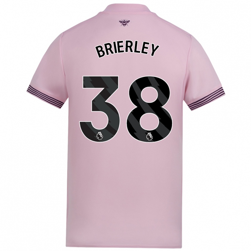 Kandiny Gyermek Ethan Brierley #38 Rózsaszín Idegenbeli Jersey 2024/25 Mez Póló Ing