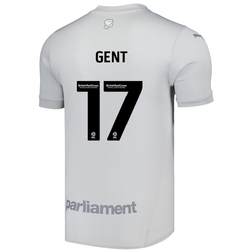 Kandiny Gyermek Georgie Gent #17 Ezüstszürke Idegenbeli Jersey 2024/25 Mez Póló Ing