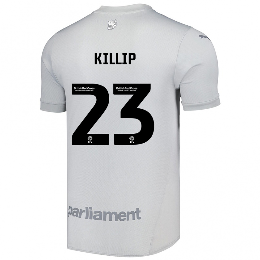 Kandiny Gyermek Ben Killip #23 Ezüstszürke Idegenbeli Jersey 2024/25 Mez Póló Ing