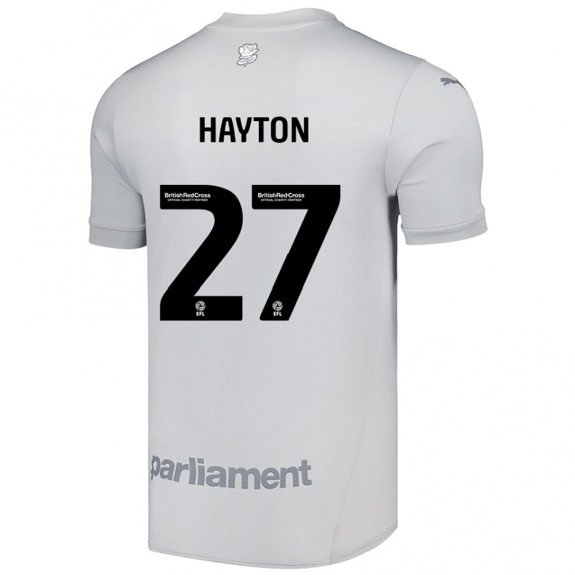 Kandiny Gyermek Adam Hayton #27 Ezüstszürke Idegenbeli Jersey 2024/25 Mez Póló Ing