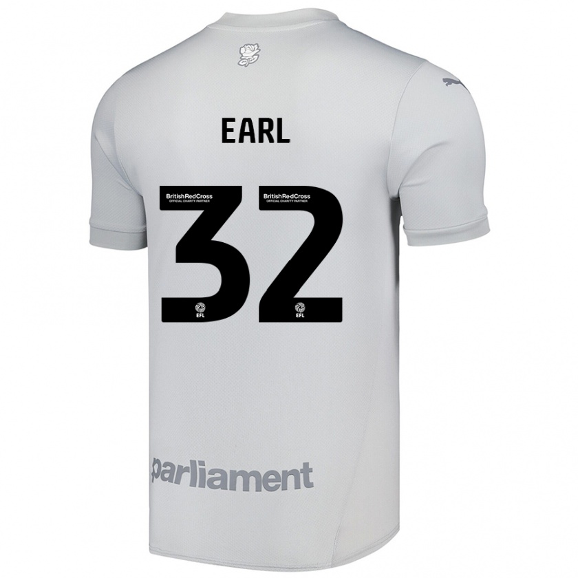 Kandiny Gyermek Josh Earl #32 Ezüstszürke Idegenbeli Jersey 2024/25 Mez Póló Ing