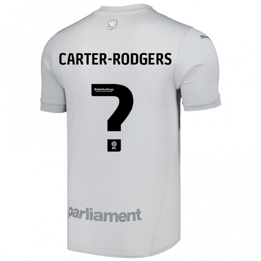 Kandiny Gyermek Trent Carter-Rodgers #0 Ezüstszürke Idegenbeli Jersey 2024/25 Mez Póló Ing