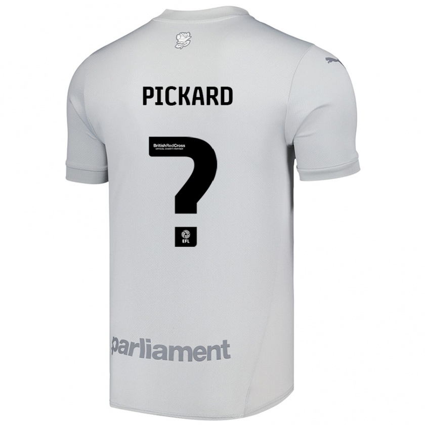 Kandiny Gyermek Hayden Pickard #0 Ezüstszürke Idegenbeli Jersey 2024/25 Mez Póló Ing