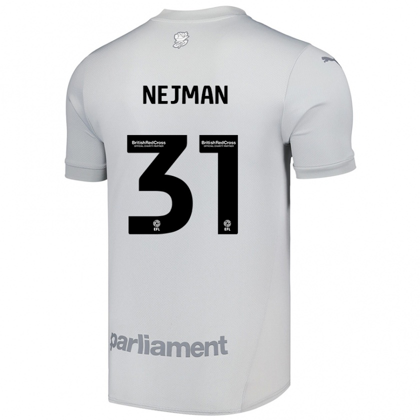 Kandiny Gyermek Harrison Nejman #31 Ezüstszürke Idegenbeli Jersey 2024/25 Mez Póló Ing