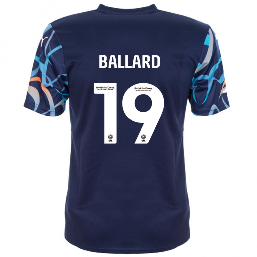 Kandiny Gyermek Dom Ballard #19 Sötétkék Idegenbeli Jersey 2024/25 Mez Póló Ing