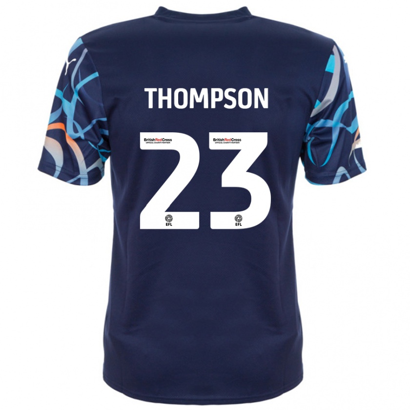 Kandiny Gyermek Dominic Thompson #23 Sötétkék Idegenbeli Jersey 2024/25 Mez Póló Ing