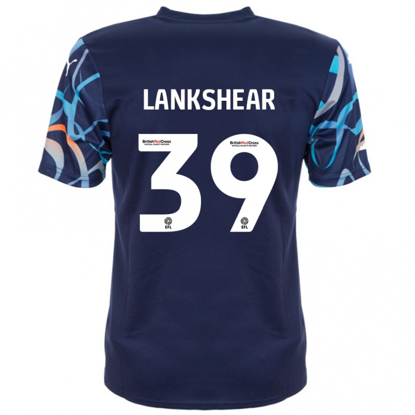 Kandiny Gyermek Alex Lankshear #39 Sötétkék Idegenbeli Jersey 2024/25 Mez Póló Ing