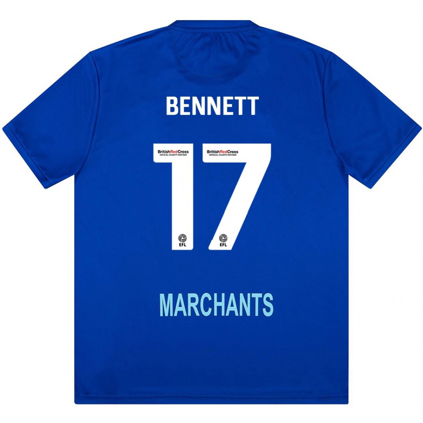 Kandiny Gyermek Scot Bennett #17 Zöld Idegenbeli Jersey 2024/25 Mez Póló Ing