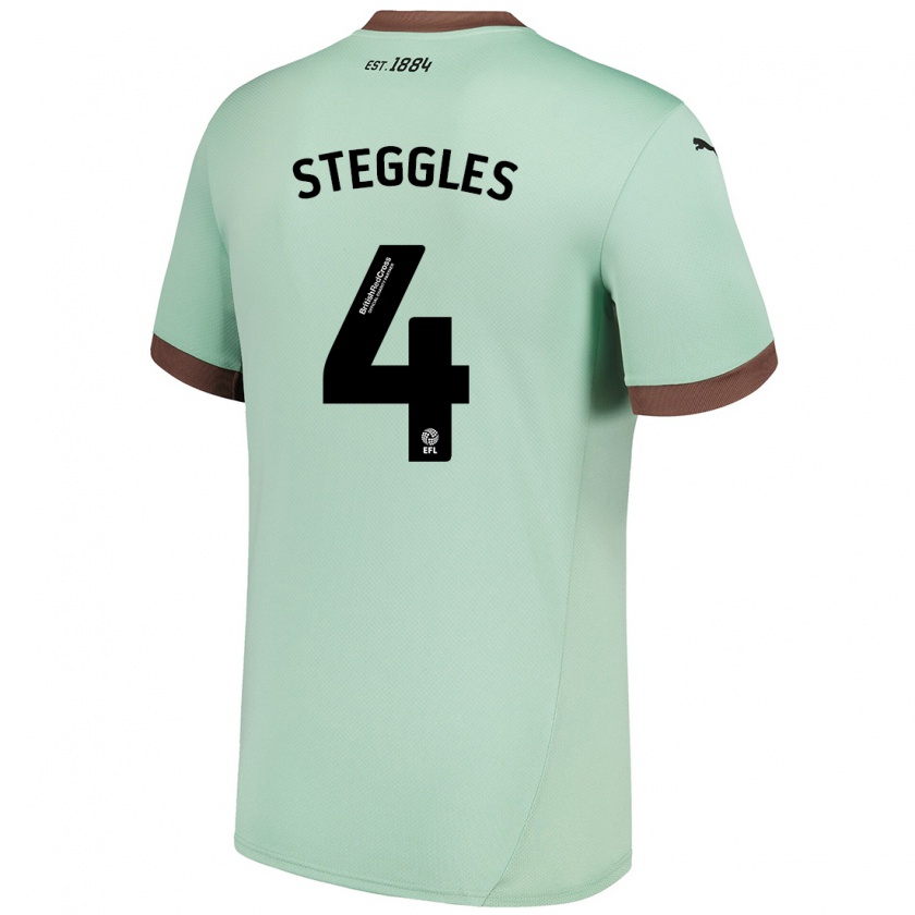 Kandiny Gyermek Charlotte Steggles #4 Halványzöld Idegenbeli Jersey 2024/25 Mez Póló Ing