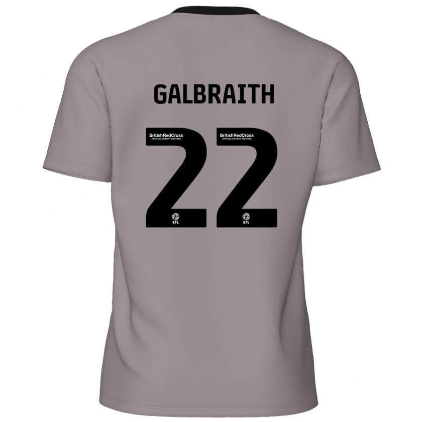 Kandiny Gyermek Ethan Galbraith #22 Szürke Idegenbeli Jersey 2024/25 Mez Póló Ing