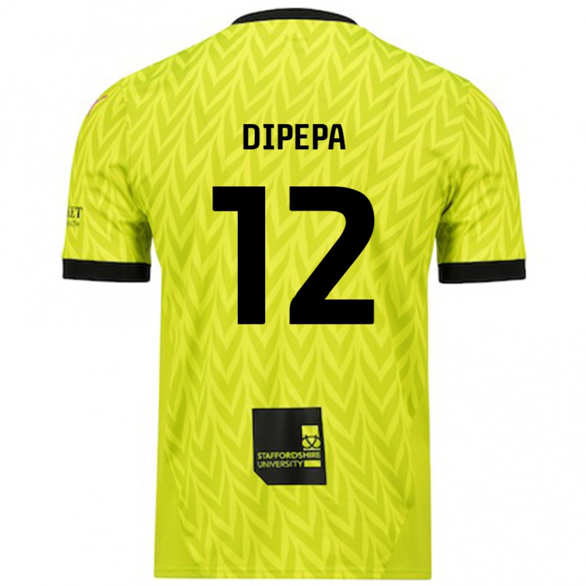 Kandiny Gyermek Baylee Dipepa #12 Fluoreszkáló Zöld Idegenbeli Jersey 2024/25 Mez Póló Ing