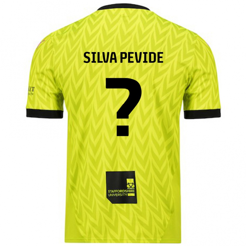 Kandiny Gyermek Joao Silva Pevide #0 Fluoreszkáló Zöld Idegenbeli Jersey 2024/25 Mez Póló Ing