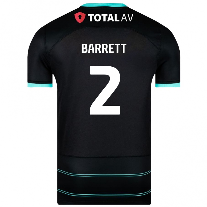 Kandiny Gyermek Nicole Barrett #2 Fekete Idegenbeli Jersey 2024/25 Mez Póló Ing