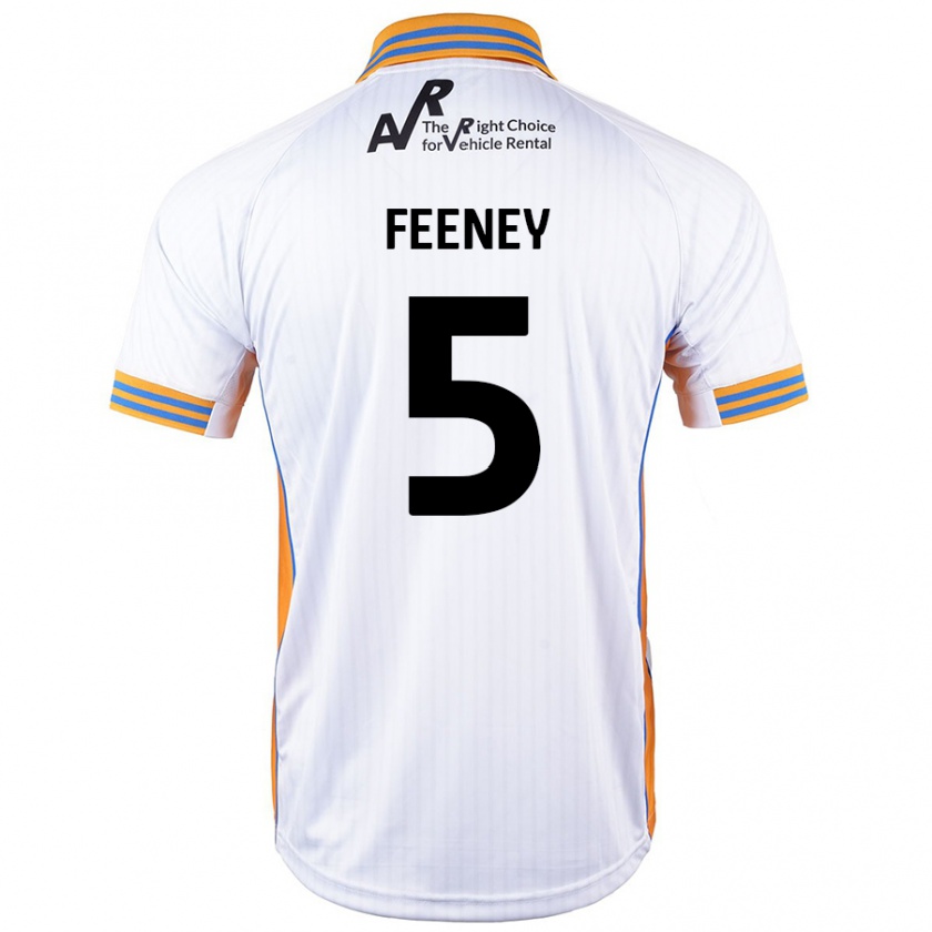 Kandiny Gyermek Morgan Feeney #5 Fehér Idegenbeli Jersey 2024/25 Mez Póló Ing