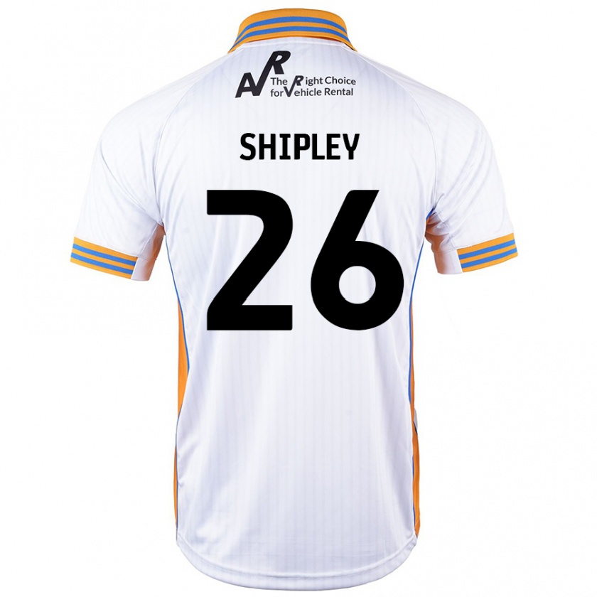 Kandiny Gyermek Jordan Shipley #26 Fehér Idegenbeli Jersey 2024/25 Mez Póló Ing