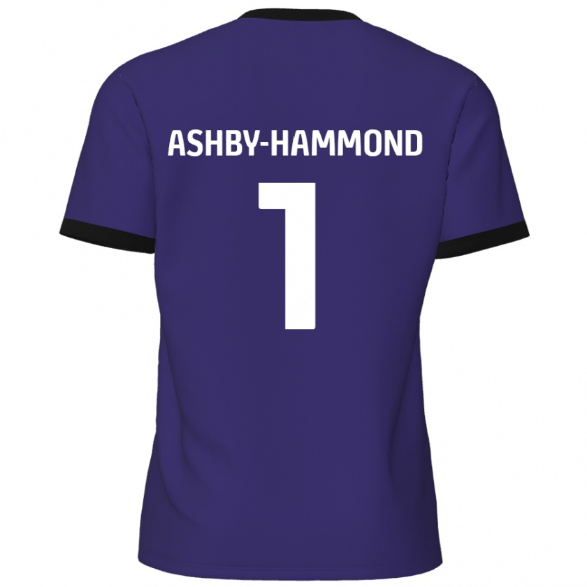 Kandiny Gyermek Taye Ashby-Hammond #1 Lila Idegenbeli Jersey 2024/25 Mez Póló Ing