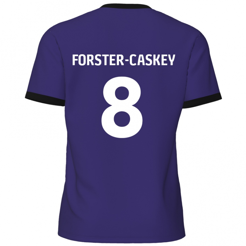 Kandiny Gyermek Jake Forster-Caskey #8 Lila Idegenbeli Jersey 2024/25 Mez Póló Ing