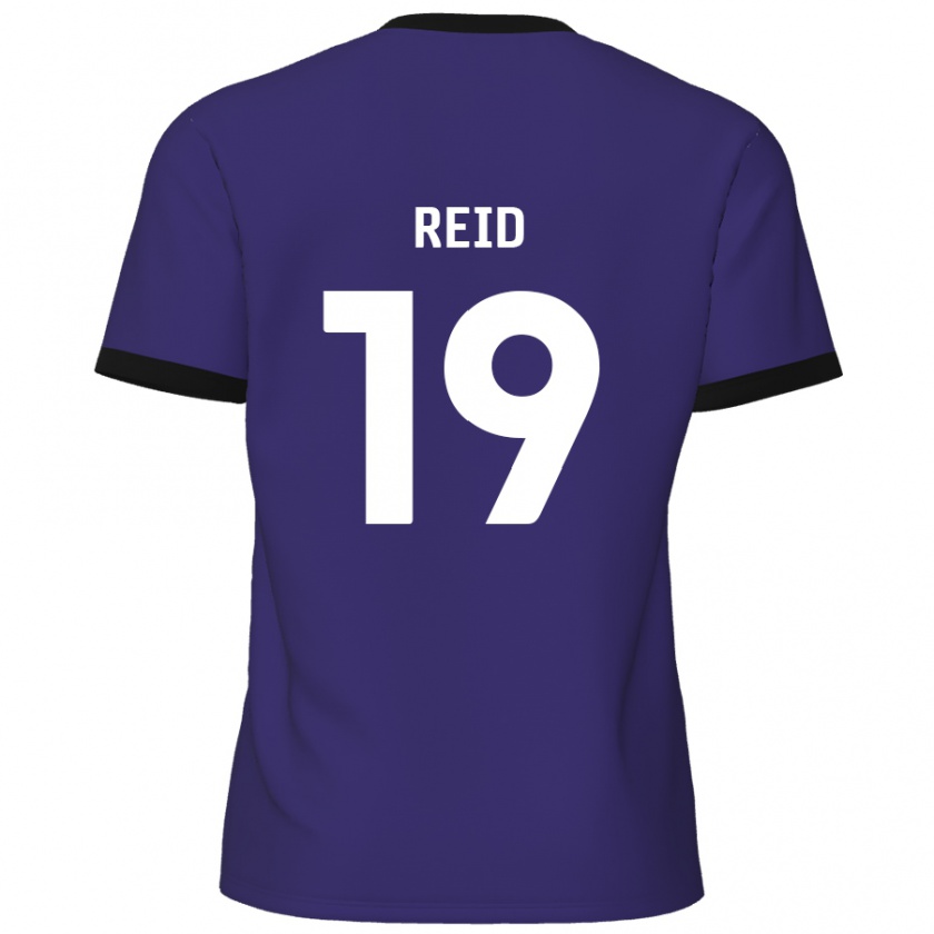 Kandiny Gyermek Jamie Reid #19 Lila Idegenbeli Jersey 2024/25 Mez Póló Ing