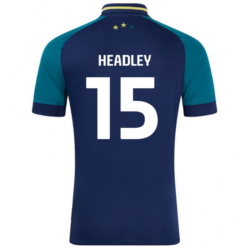 Kandiny Gyermek Jaheim Headley #15 Navy Sötétzöld Idegenbeli Jersey 2024/25 Mez Póló Ing